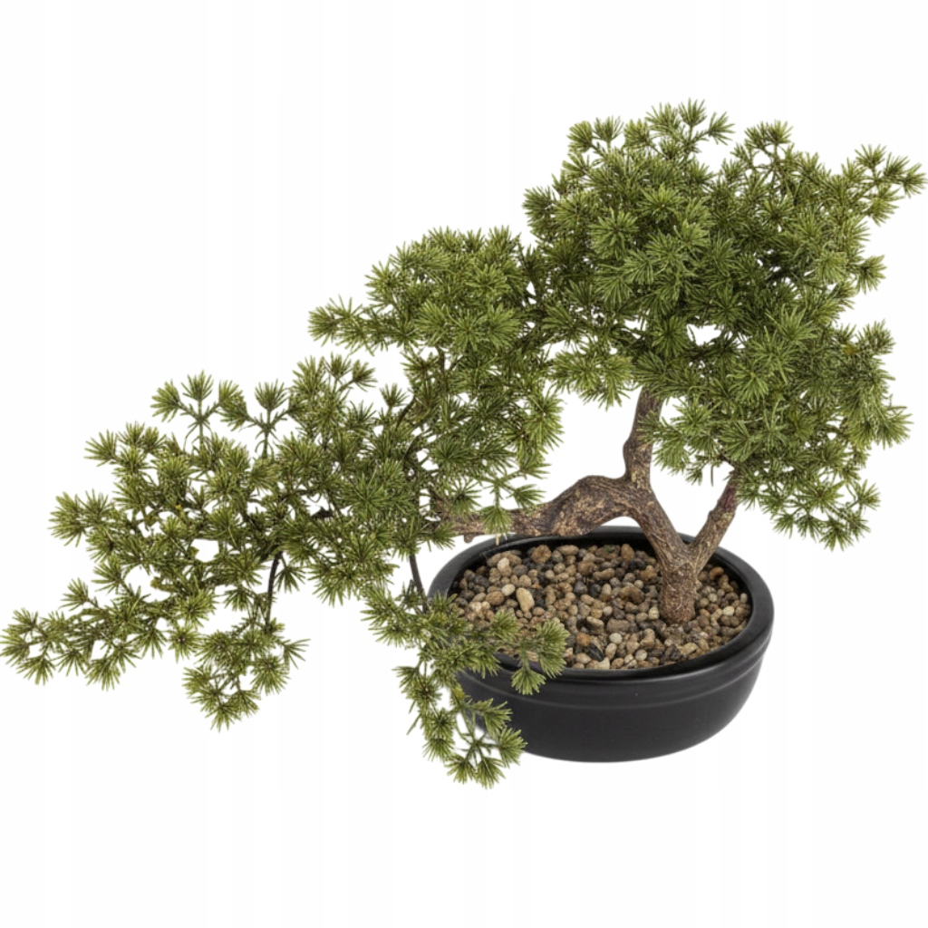 Umělý stromek bonsai v ozdobném květináči 38x45x25