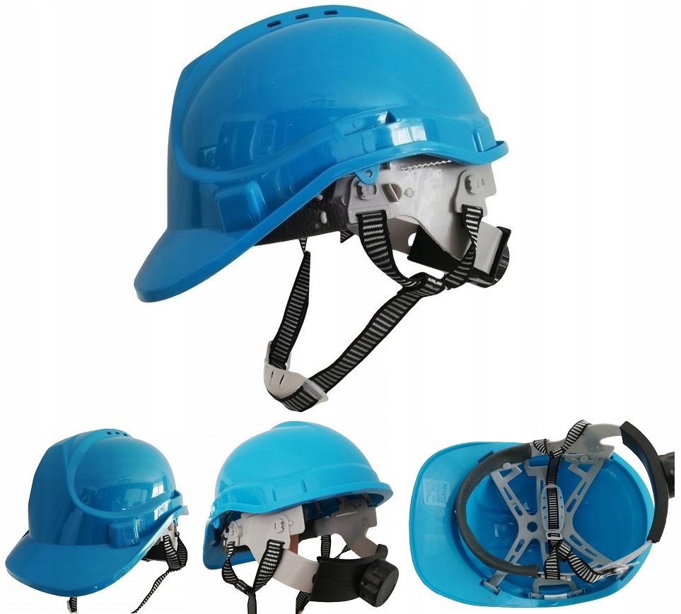 

Hełm Kask Bhp Budowlany Roboczy Ochronny Niebieski