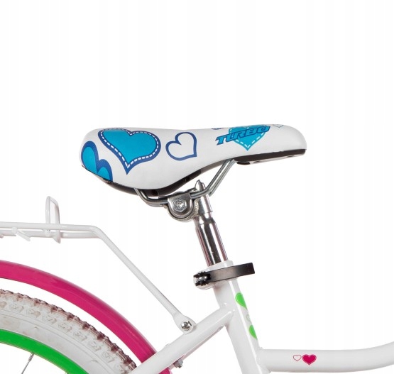 POLSKI ROWER 20 Lily ROWEREK DLA DZIEWCZYNKI Kolor Biały Niebieski Zielony