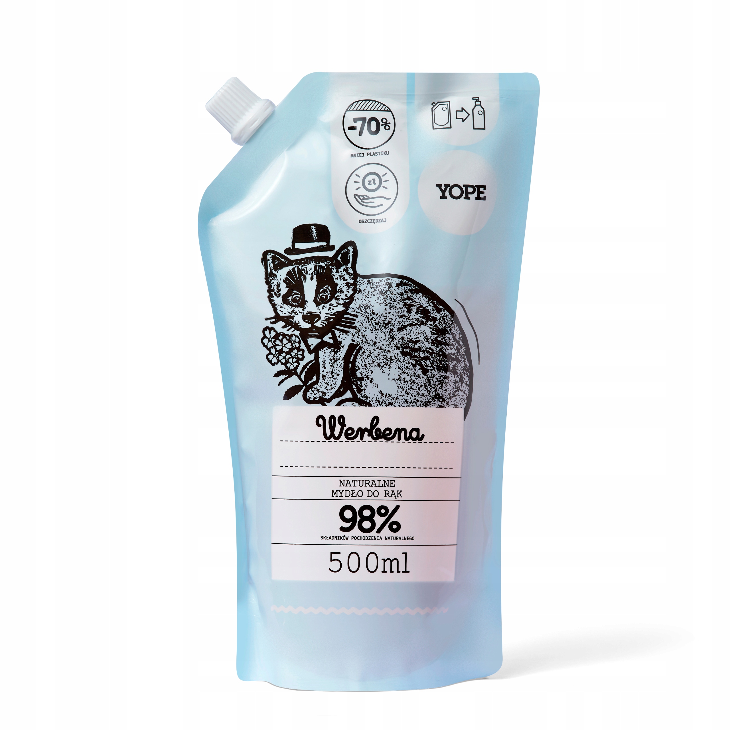 

Refill naturalnego mydła do rąk Werbena