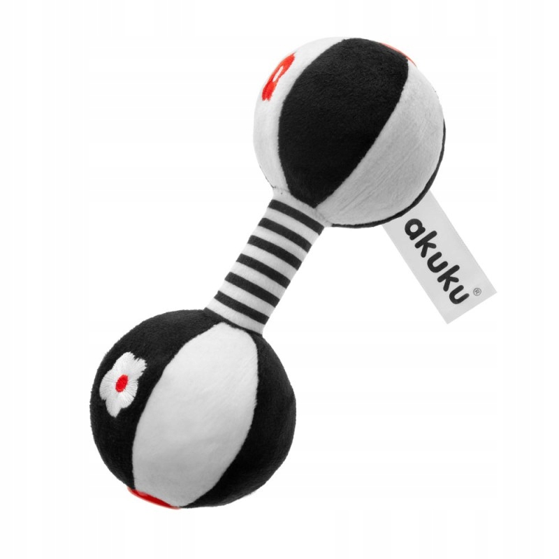 AKUKU ZABAWKA SENSORYCZNA GRZECHOTKA HANTEL A0482 EAN (GTIN) 5907644004829