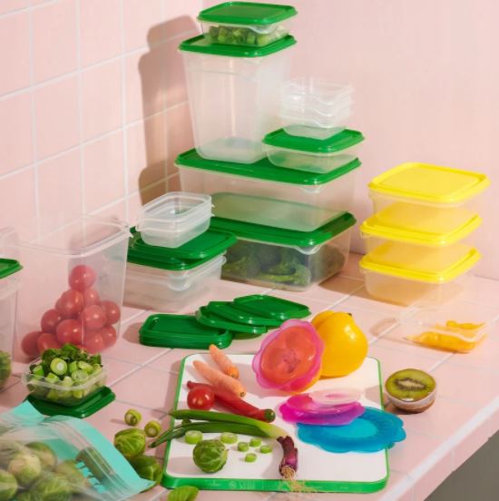 IKEA PRUTA KOMPLET 17szt POJEMNIKI NA ŻYWNOŚĆ Linia Pruta