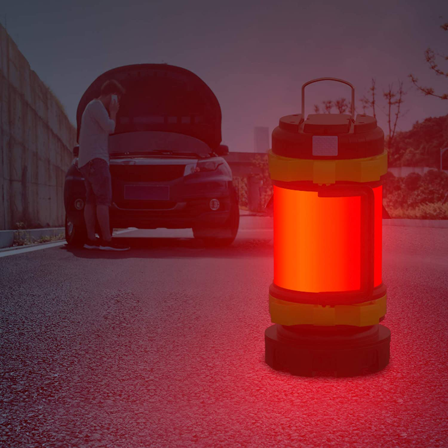 Wielofunkcyjna lampka kempingowa LED z powerbank 3700mAh do 20h Model HC-260