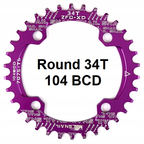 Zębatka Narrow Wide 34T FIOLETOWA SNAIL