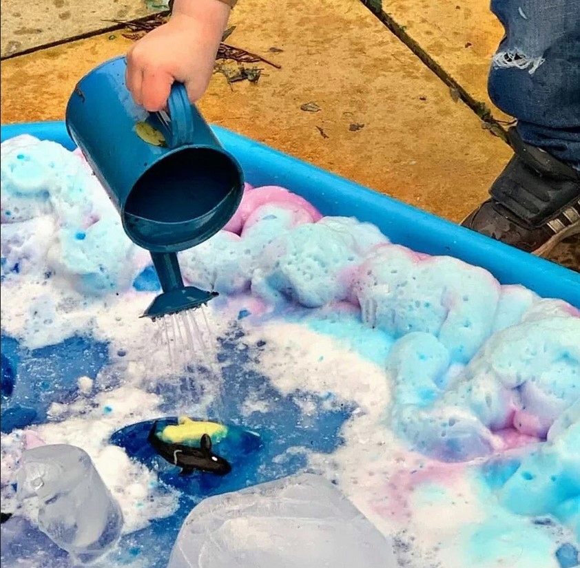 PIANKA DO KĄPIELI SENSORYCZNA WODOPIANKA DO MYCIA ZABAWY MODELOWANIA 225ML Stan opakowania oryginalne