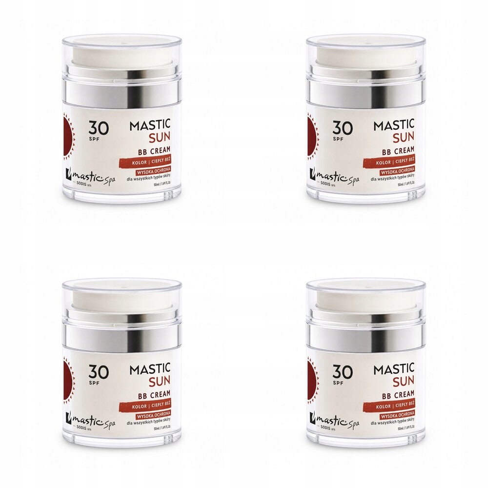 Bb barvicí krém SPF30 s filtrem Teplá béžová 50 ml Mastic sada 4 ks