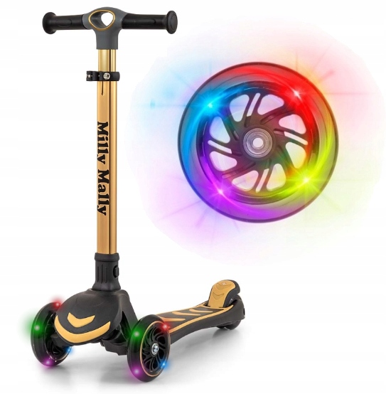 Jakościowa Hulajnoga balansowa Dla Dzieci Boogie Złota Nowość! Milly Mally