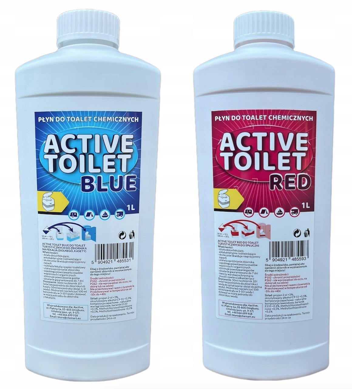 

Płyn do toalet turystycznych koncentrat 2x1L Blue