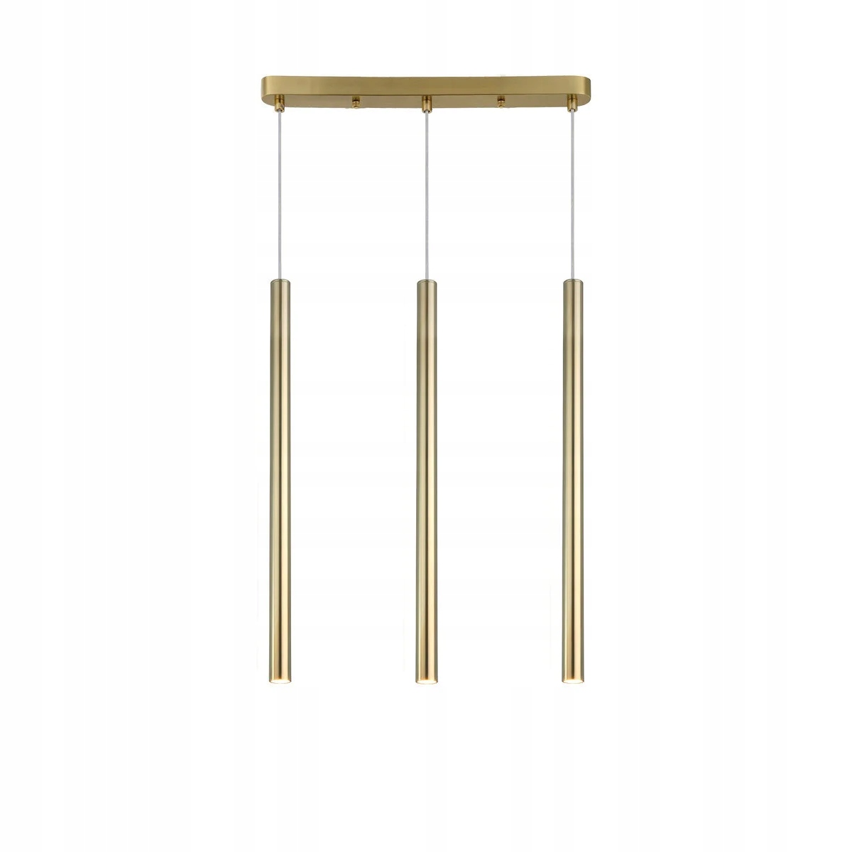 Závěsná lampa s trojitým zlatým tubusem, moderní nad ostrovní stůl Light Prestige