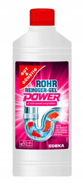

Gut&Gunstig Power Żel do Udrażniania Rur 1l De
