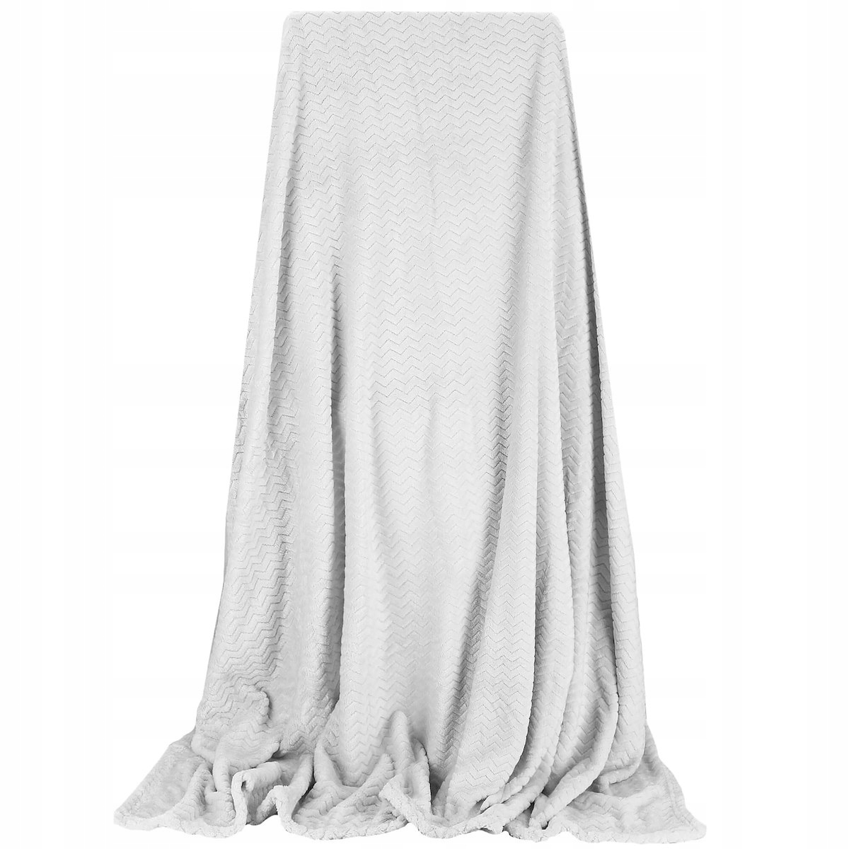 DUŻY GRUBY KOC SZARY CIEPŁY NARZUTA WZÓR JODEŁKA 200x220 PLED MIĘKKI XXL Rodzaj koc