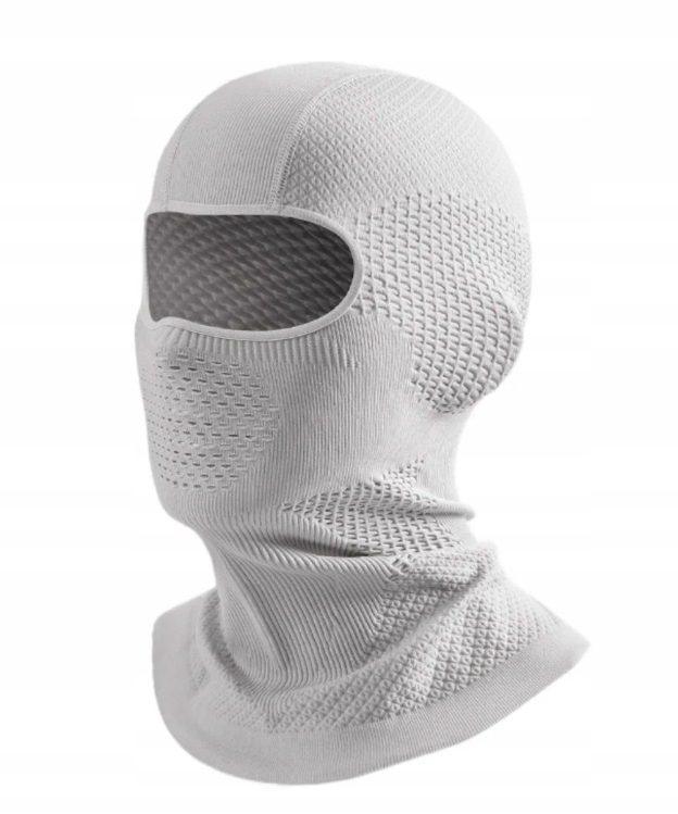 Kominiarka Balaclava Termoaktywna Uniwersalna Szara Nylon Spandex