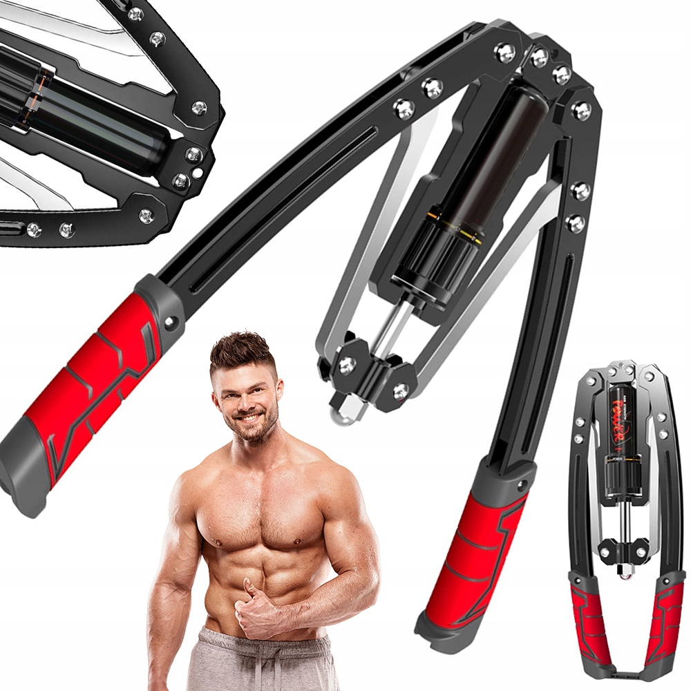 Twister Arm Exerciser Regulovatelný Hydraulický Výkon 200 Kg Pro Cvičení Paží