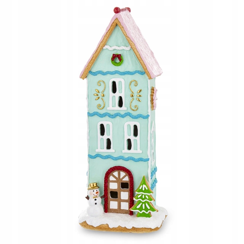 Figurka Domeček Led Vánoční ozdoba Vánoce 32,5x12,5x9,5 cm