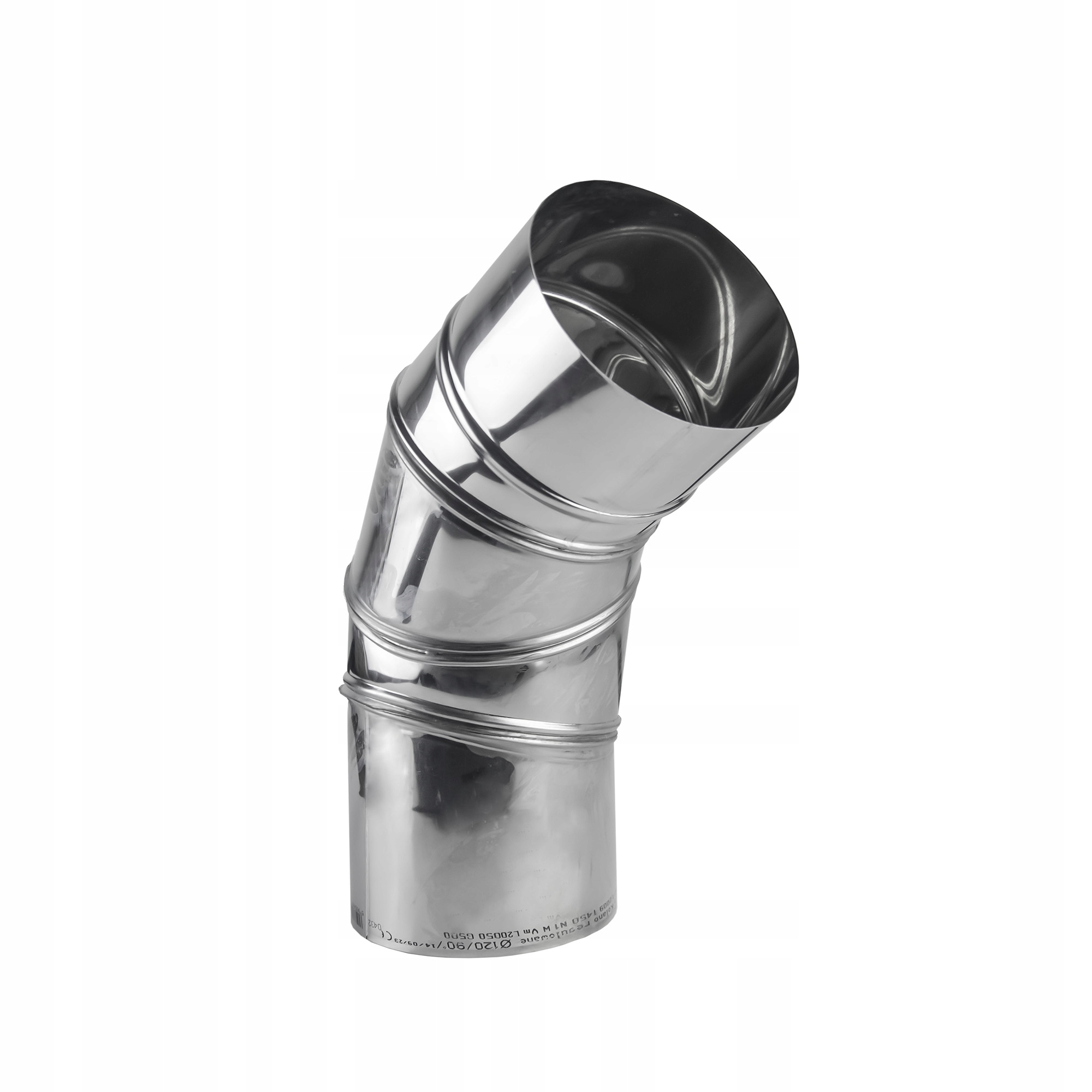 Kzs Koleno nastavitelné, žáruvzdorné, průměr 150 mm, 0-90 st, tloušťka 1,0 mm, komínová vložka
