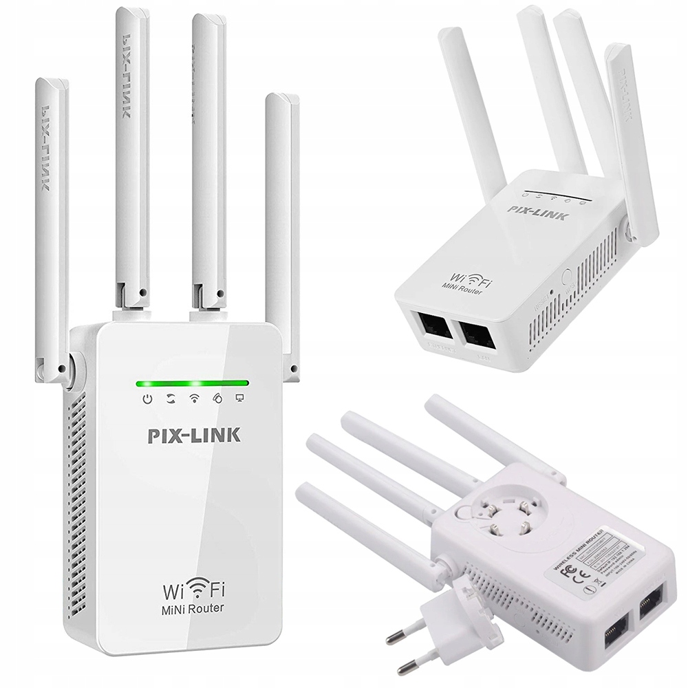 

Wzmacniacz Sygnału Wifi Repeater 300Mb/s Wps Mocny