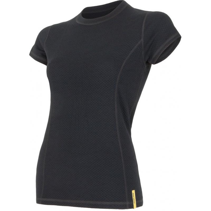 Sensor Triko Merino Double Face dámské kr.ruk. černá S