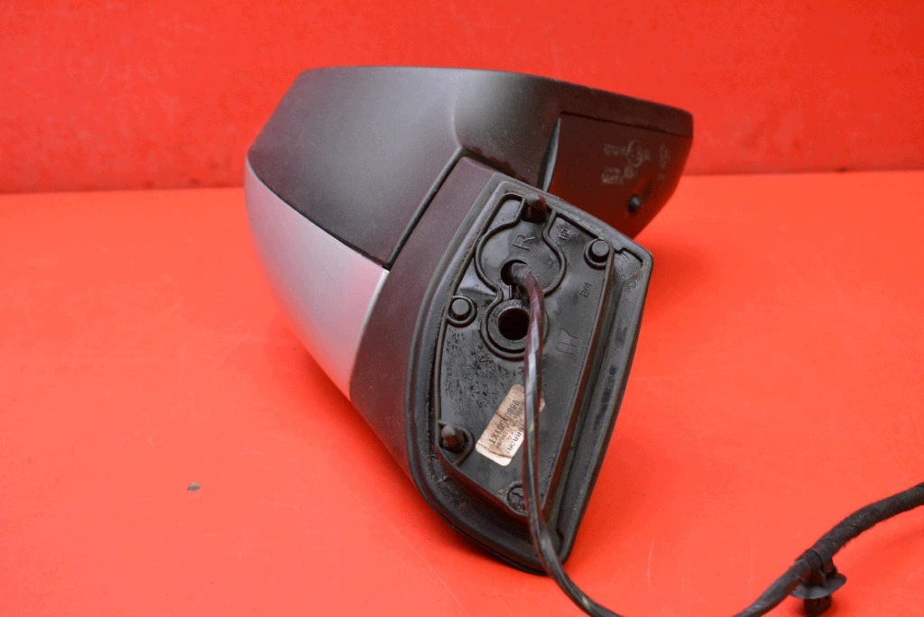 mirror right silver EU 014342 PEUGEOT 207 06-09 5+4 PIN 9 PIN