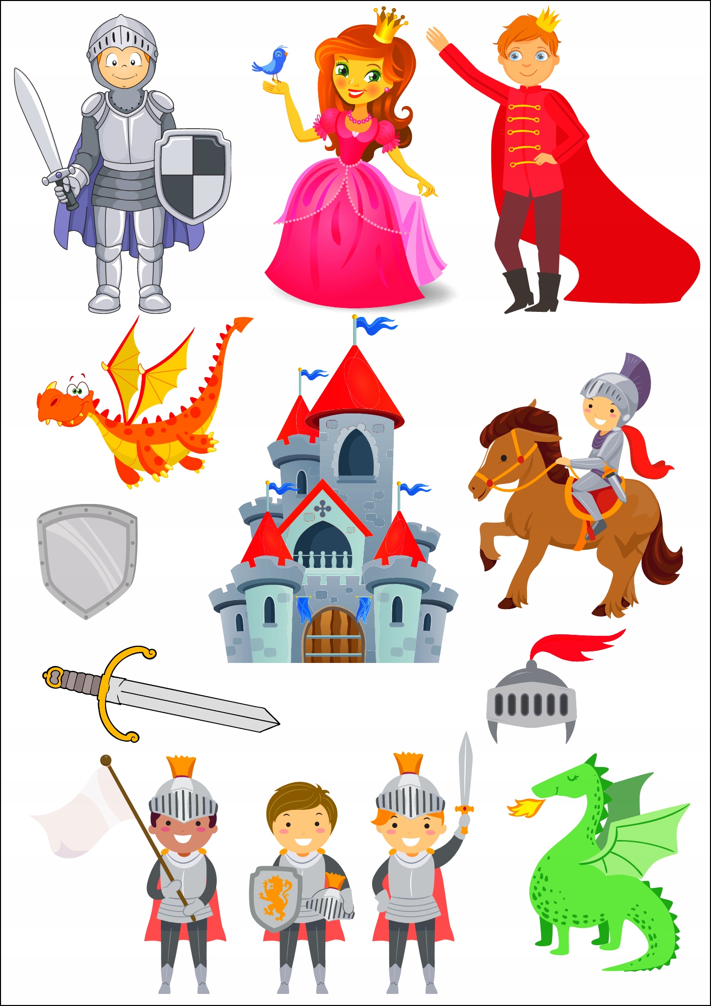 

PK15AJ Wodoodporne Tatuaże wodne Smoki I Rycerze