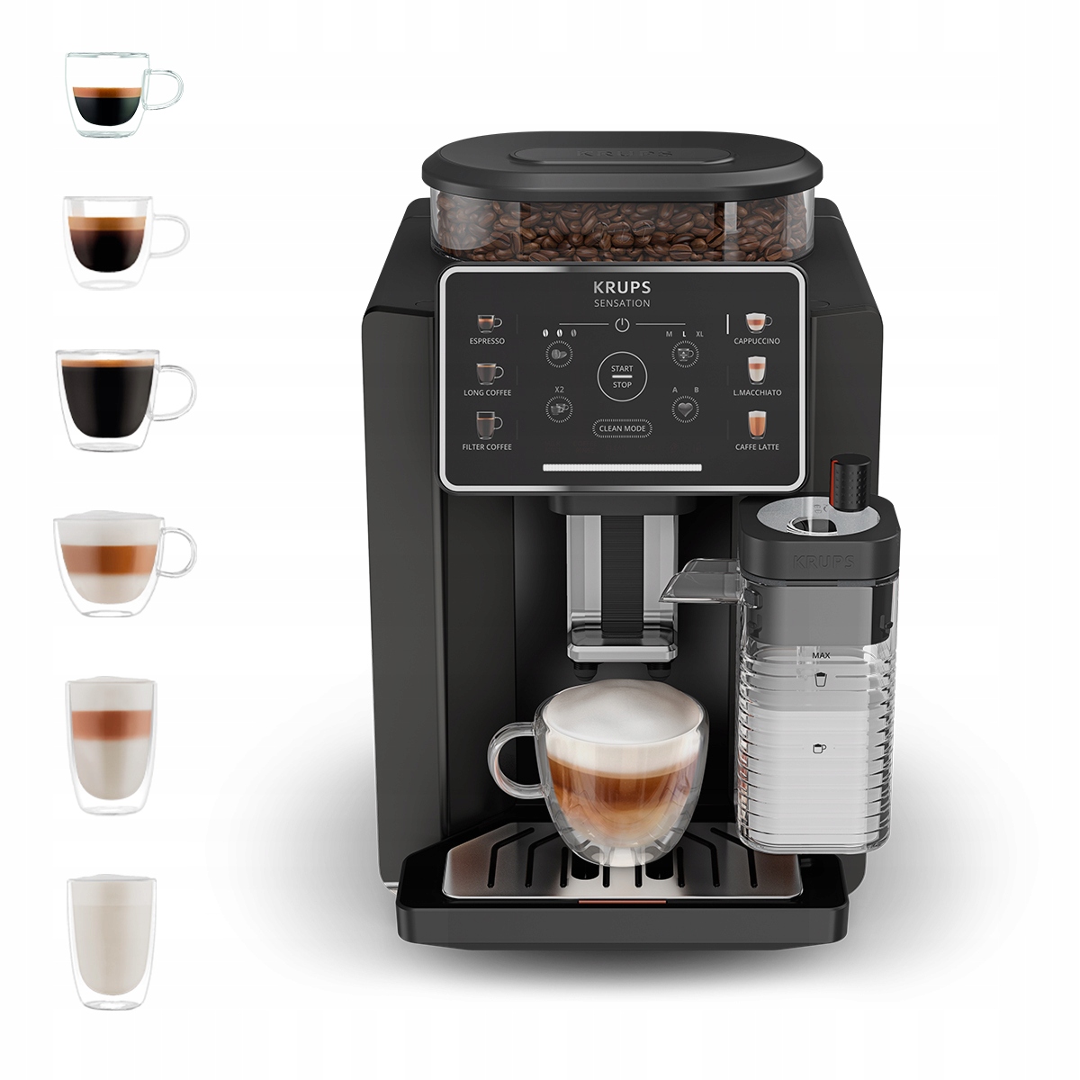 Ekspres do kawy ciśnieniowy Krups Sensation Milk M50 EA9129 automatyczny