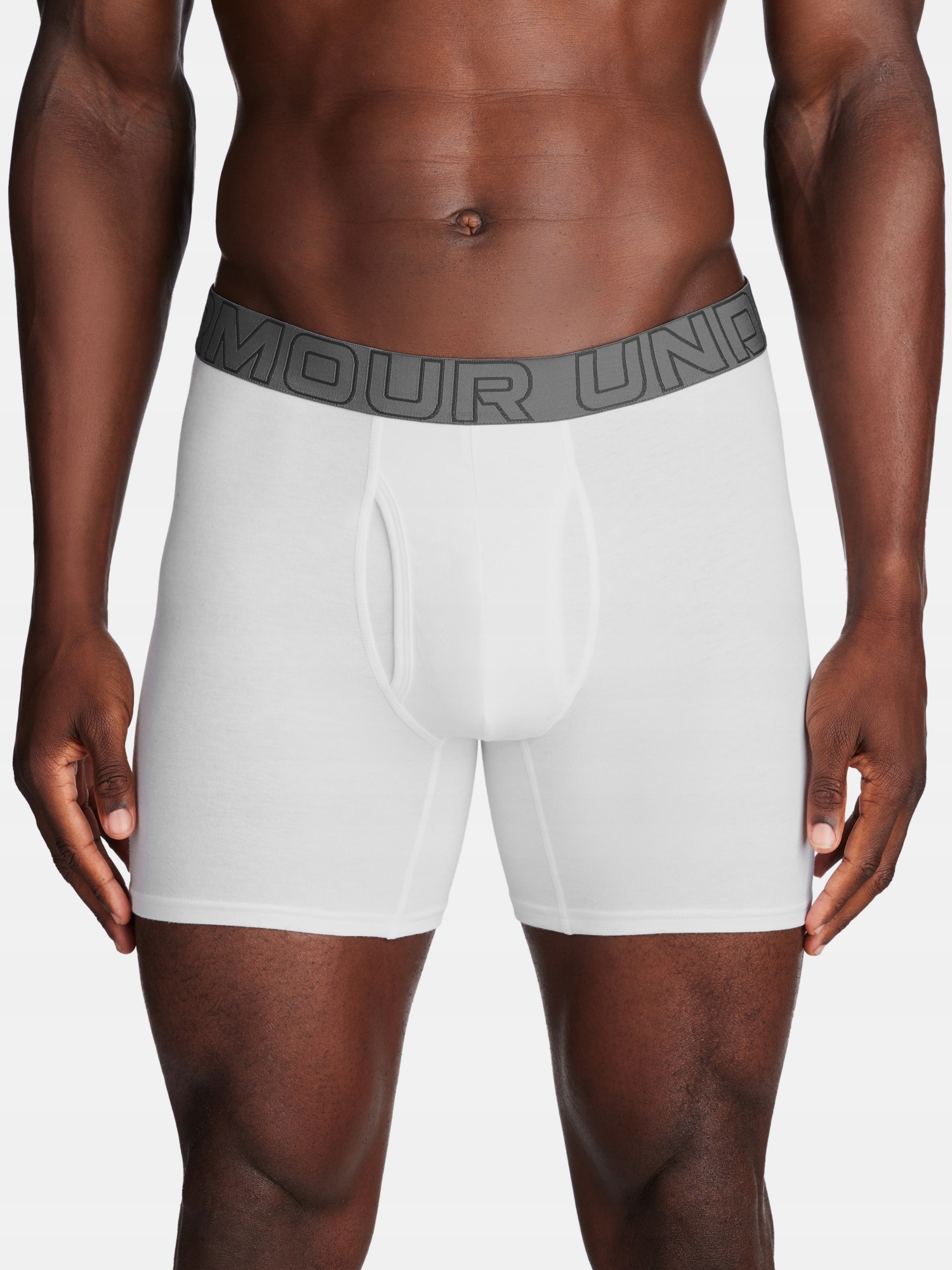 Boxerky M Ua Perf Cotton 6in-WHT vel. M