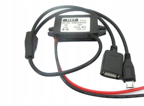 Měnič step-down 12V5V 3A USB micro USB za 231 Kč - Allegro