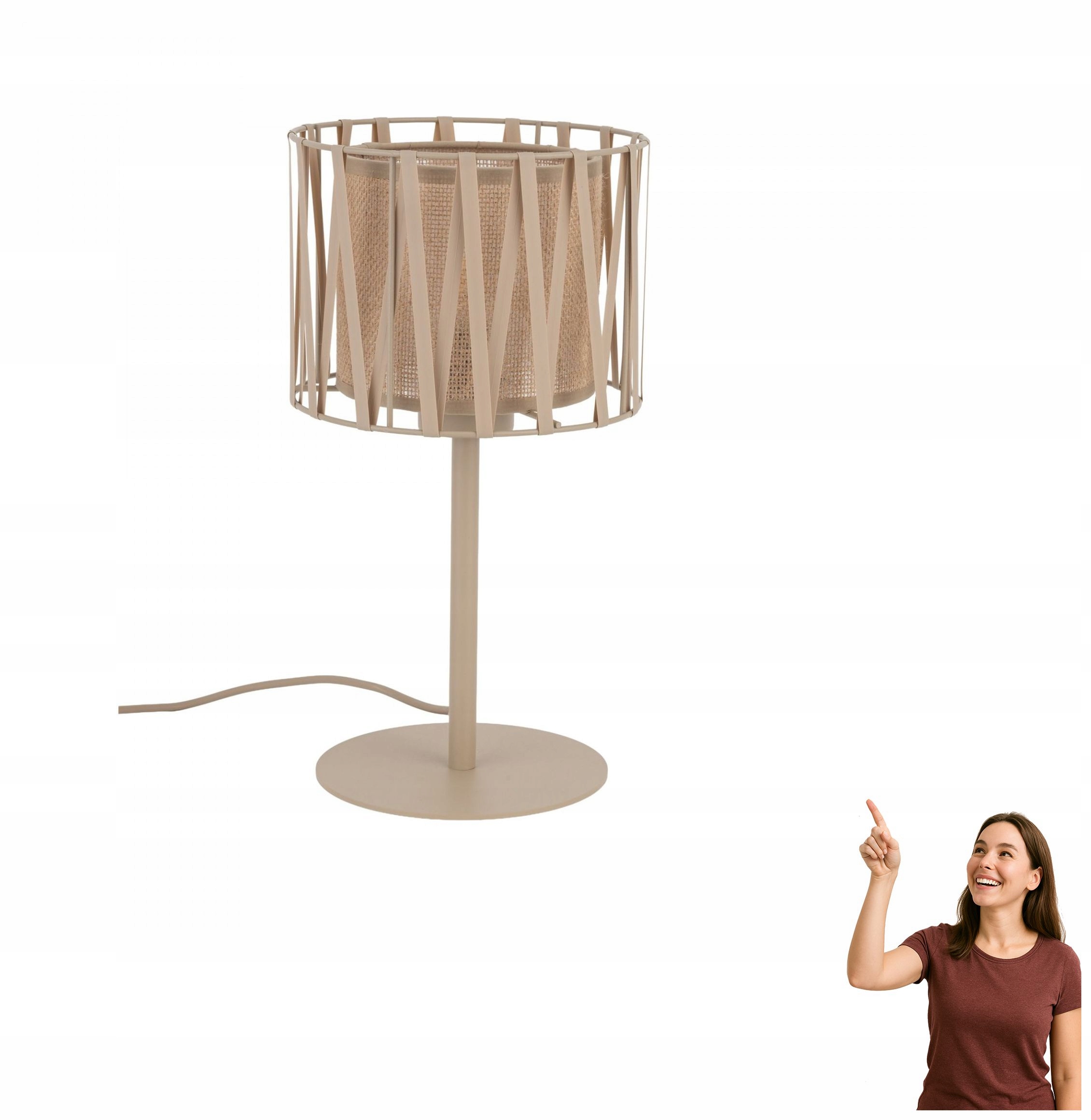 Stolová lampa Tk Lighting Harmony Sabia Juta 16198
