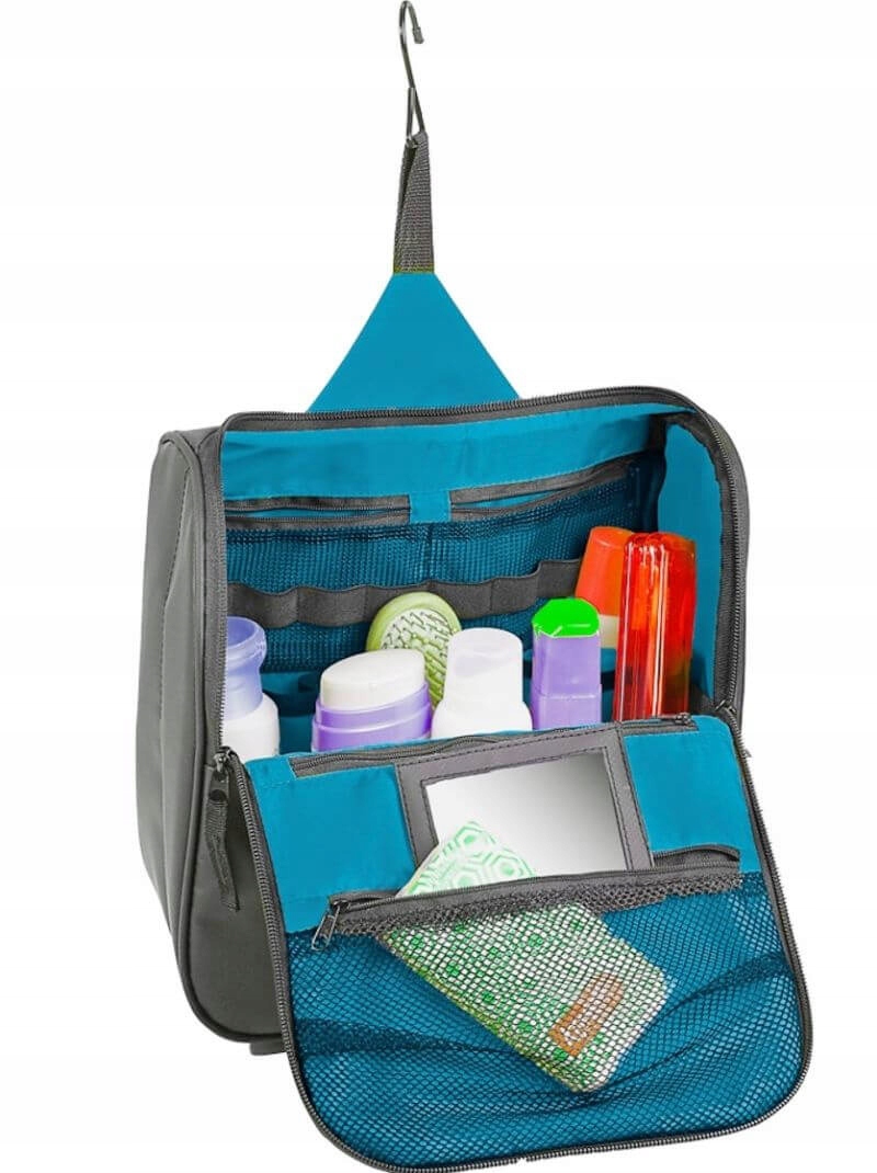 Cestovní kosmetická taška Holiday šedo-modrá Brunner