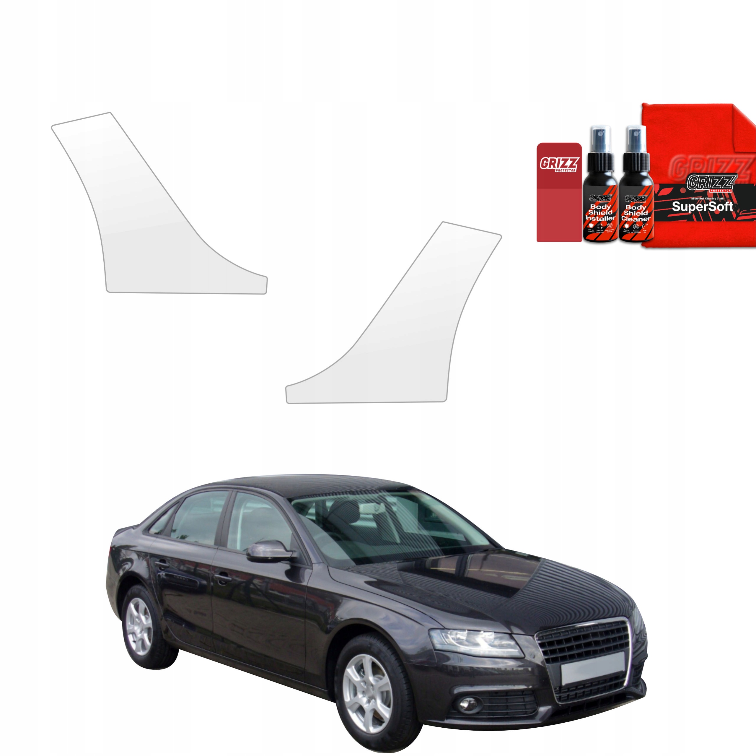 2v1 Fólie Ppf dýha na kola pro Audi A4 B8 Sedan (2007-2011)