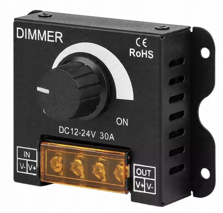 

Ściemniacz Led Manualny 30A 12-24V 360W Dimmer