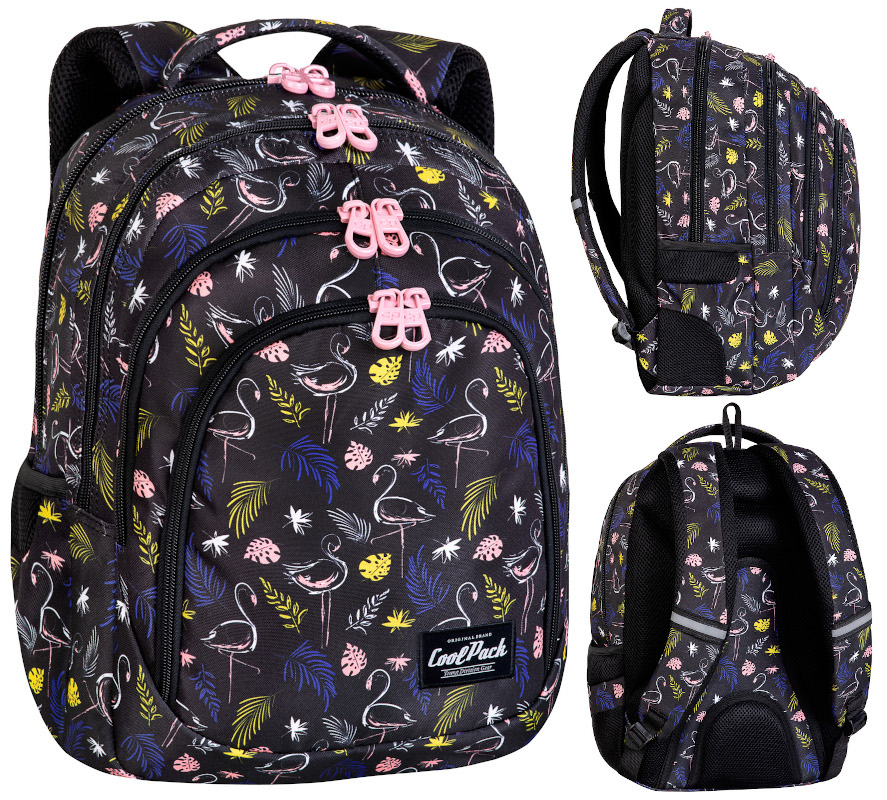 Plecak Szkolny Młodzieżowy Coolpack Drafter Cp 17" 28L Aruba Flamingi