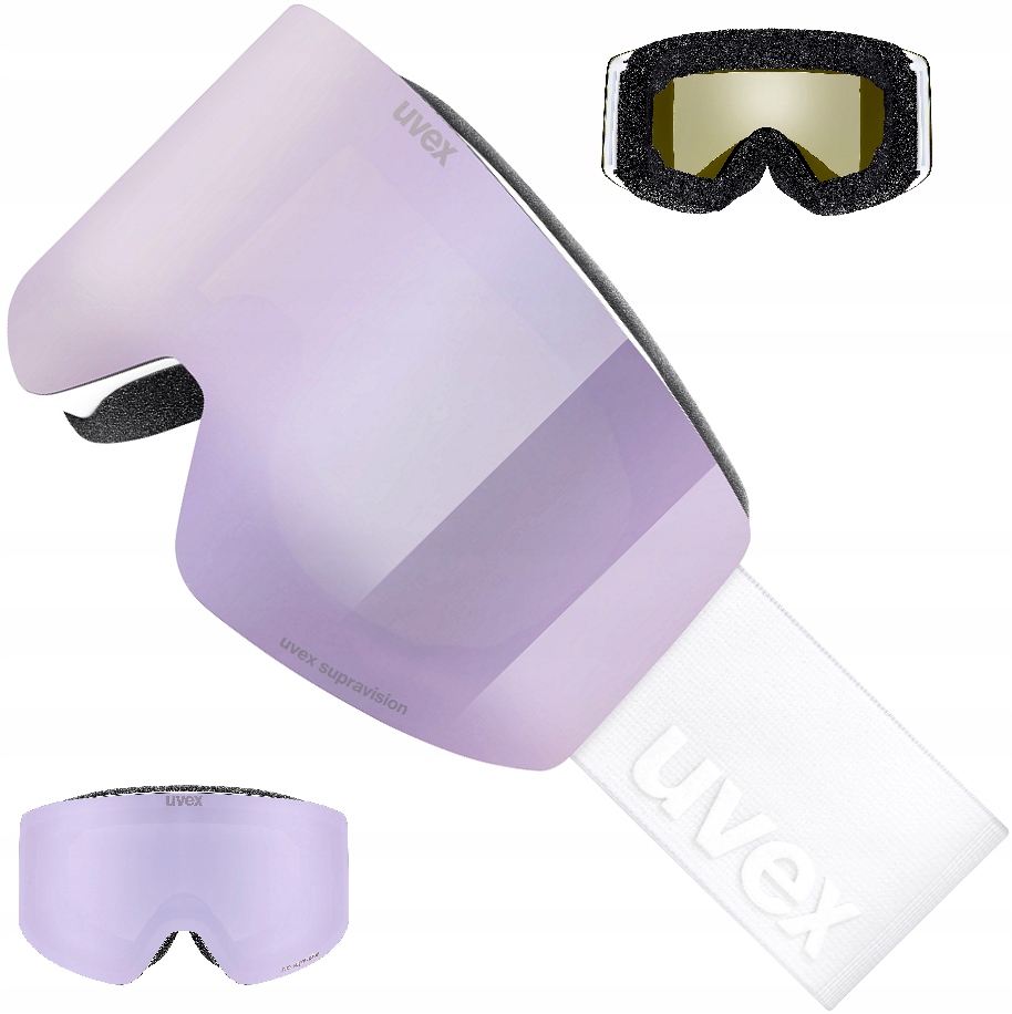 Snowboardové lyžařské brýle Uvex Provoqe Fm S3 bílé mat 1230