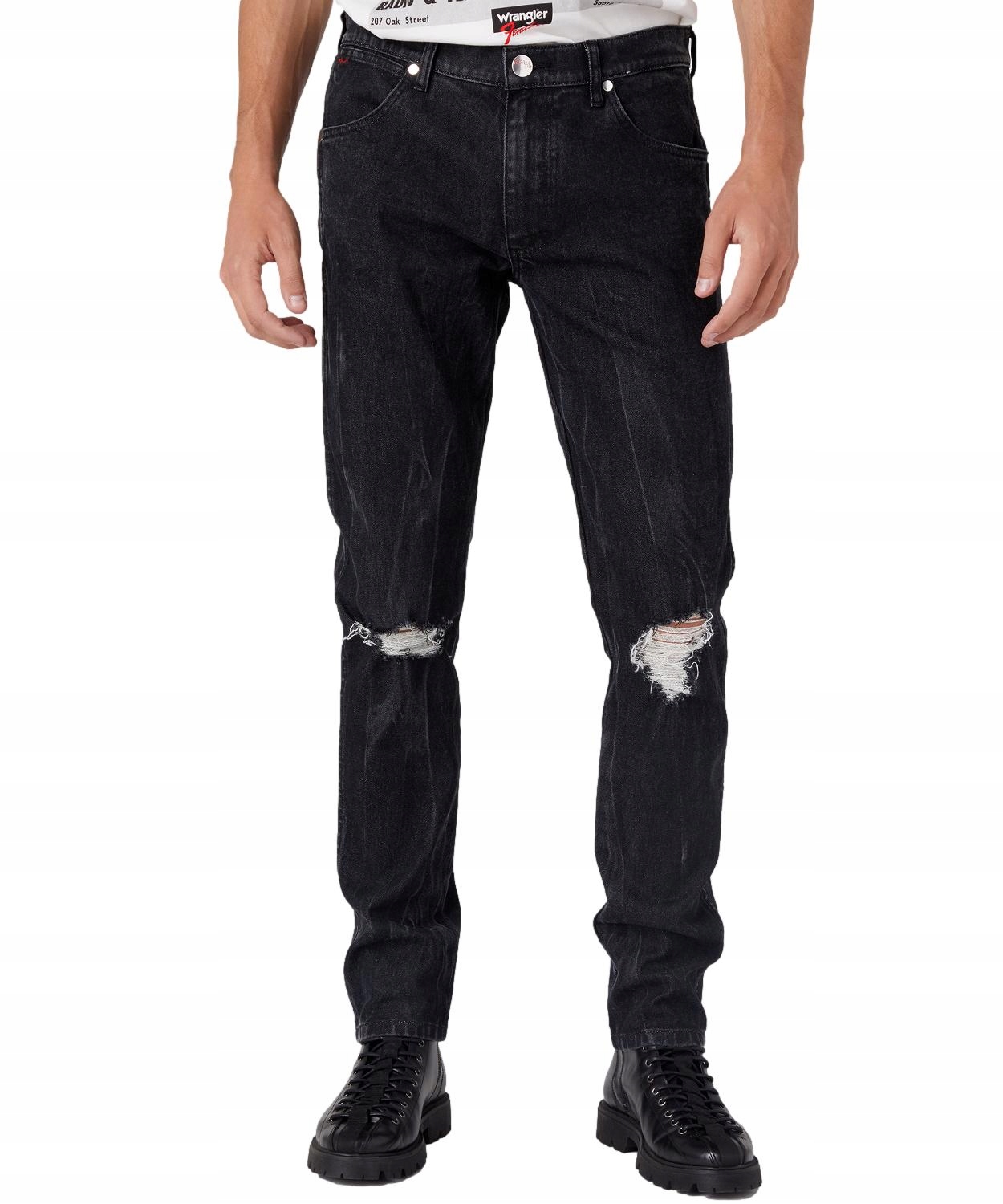 Džíny Wrangler Larston W18S3018O Black 31/30
