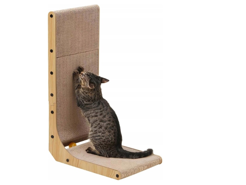 Levně Škrabadlo Pro Kočky Vysoký kartonový sloupek kartonové 68 cm Hračka na škrábání