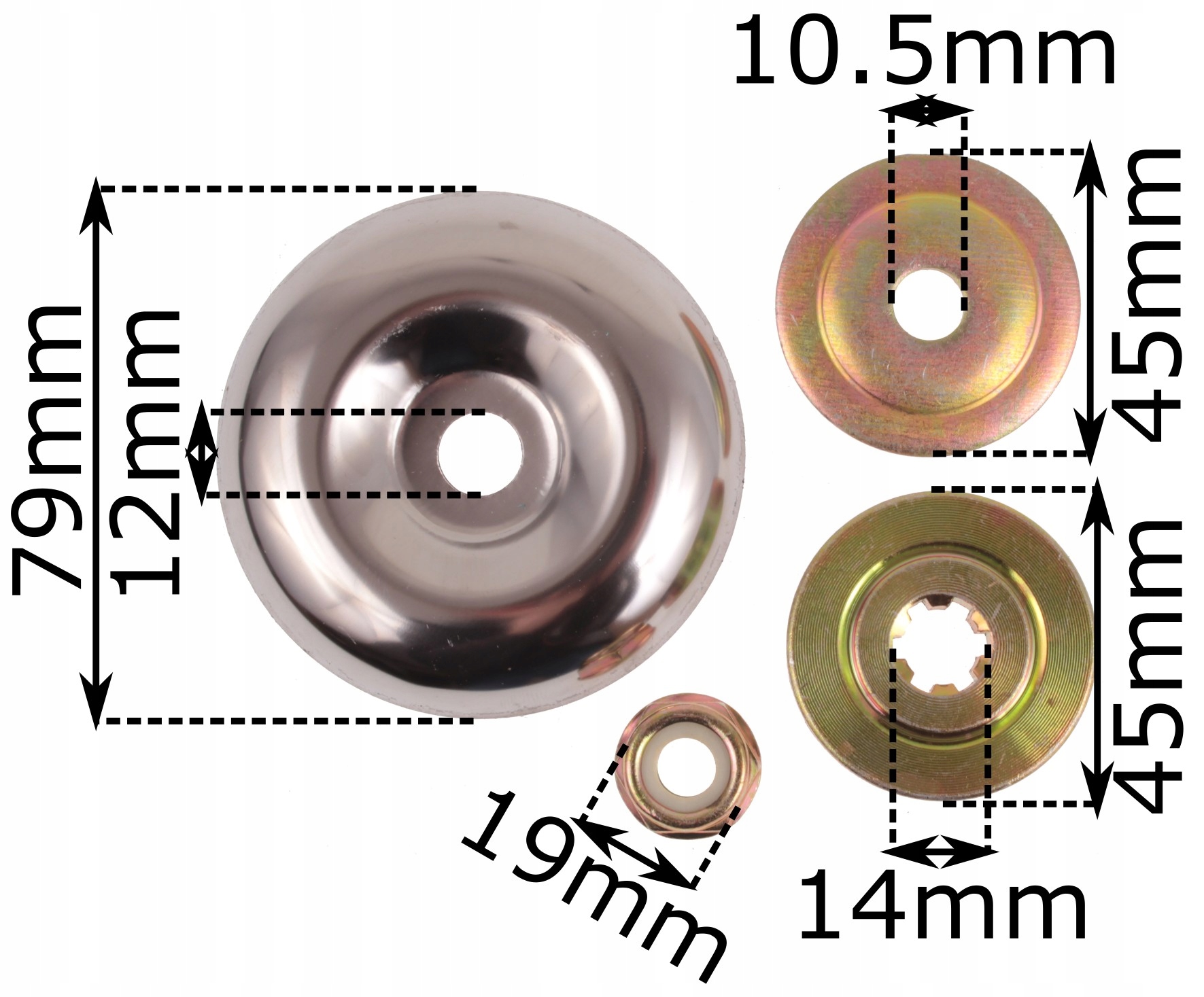 PODKŁADKI NAKRĘTKI PIERŚCIENIE MOCUJĄCE DO KOSY SPALINOWEJ KOS SPALINOWYCH Kod producenta 50-179