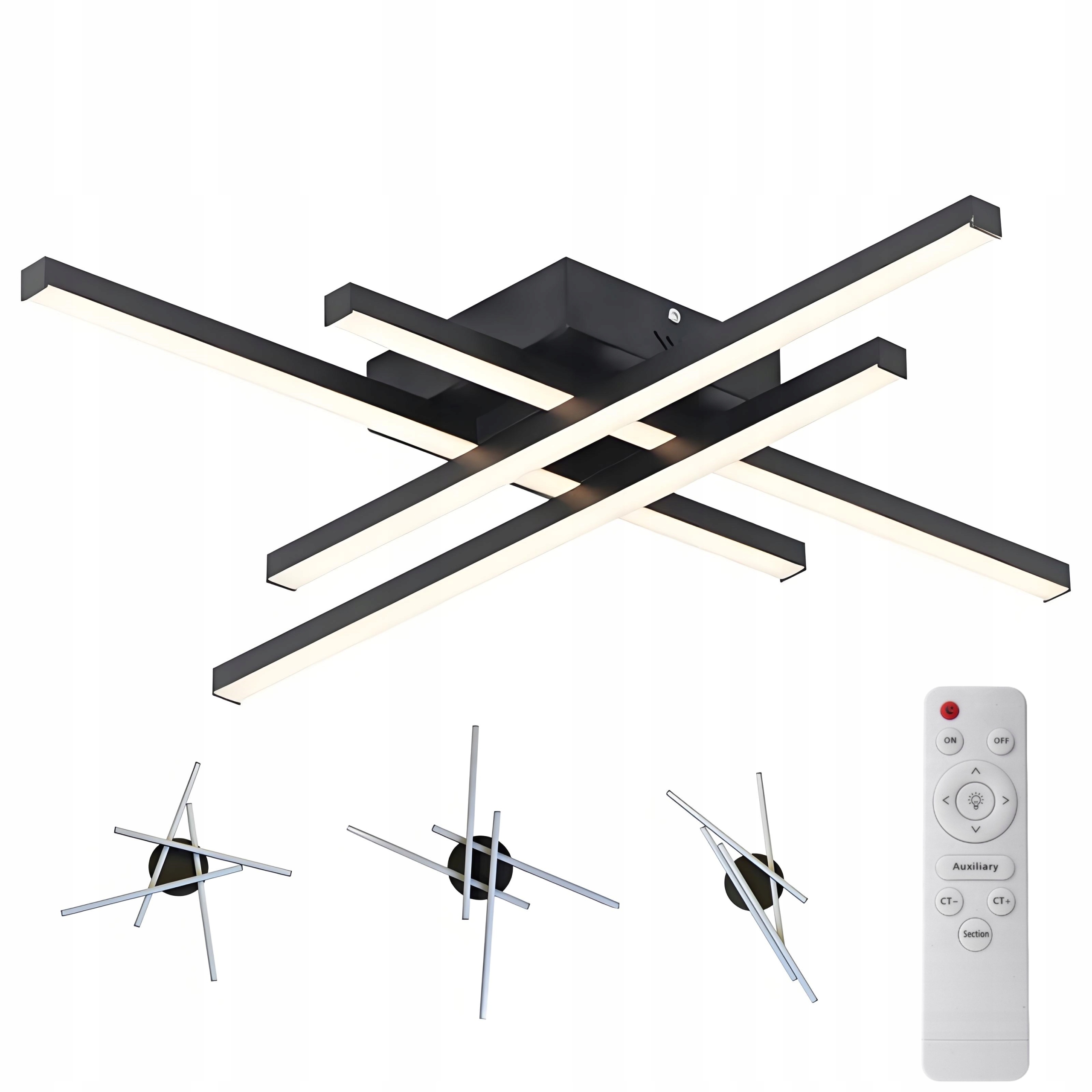 Lampa Sufitowa Wisząca Led Żyrandol Plafon 3000K 4500K 6500K Nowoczesny