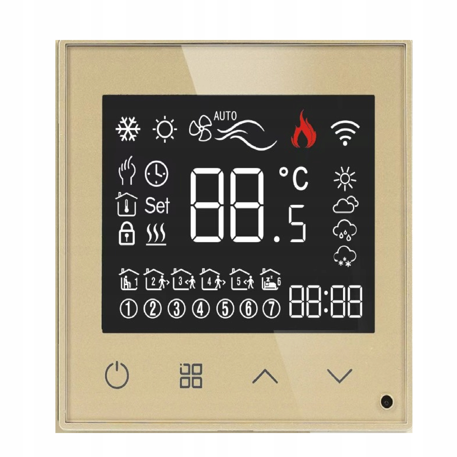 Modul Izbový Termostat Zigbee Tuya Smart Regulátor Zlatý