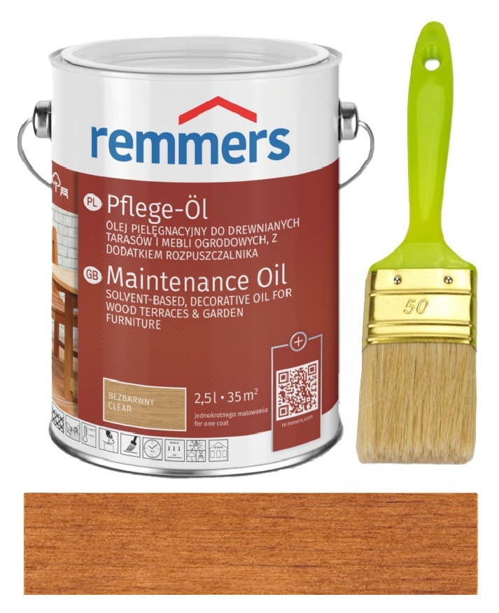 Remmers Pflege-Ol – olej na terasu teak 2,5 L pro dřevo na terasu a nábytek