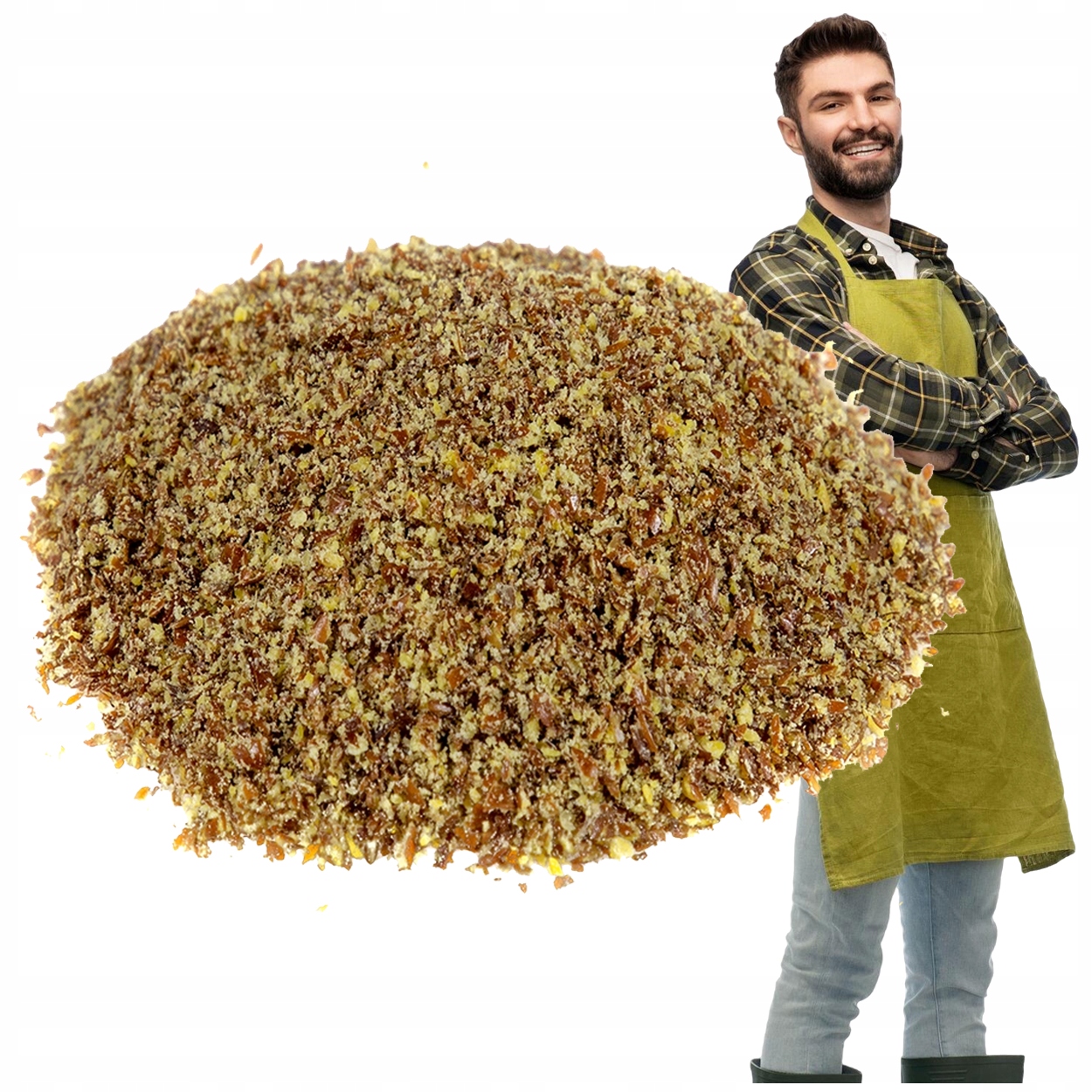 Siemię Lniane Naturalne Mielone brązowe 25kg