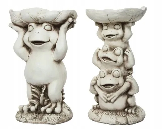 Napájačka pre vtáky Napájačka do záhrady ozdobná Žaba 63 cm