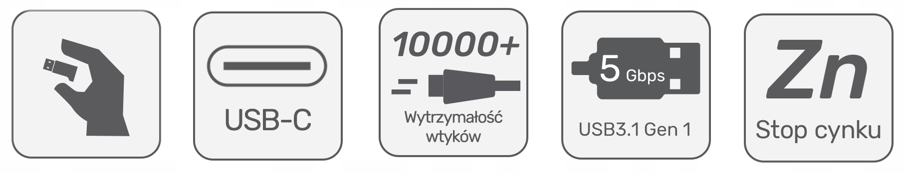 UNITEK ADAPTER USB A (M) do USB C (F) 3.1 GEN1 3.0 Kod producenta A1034NI