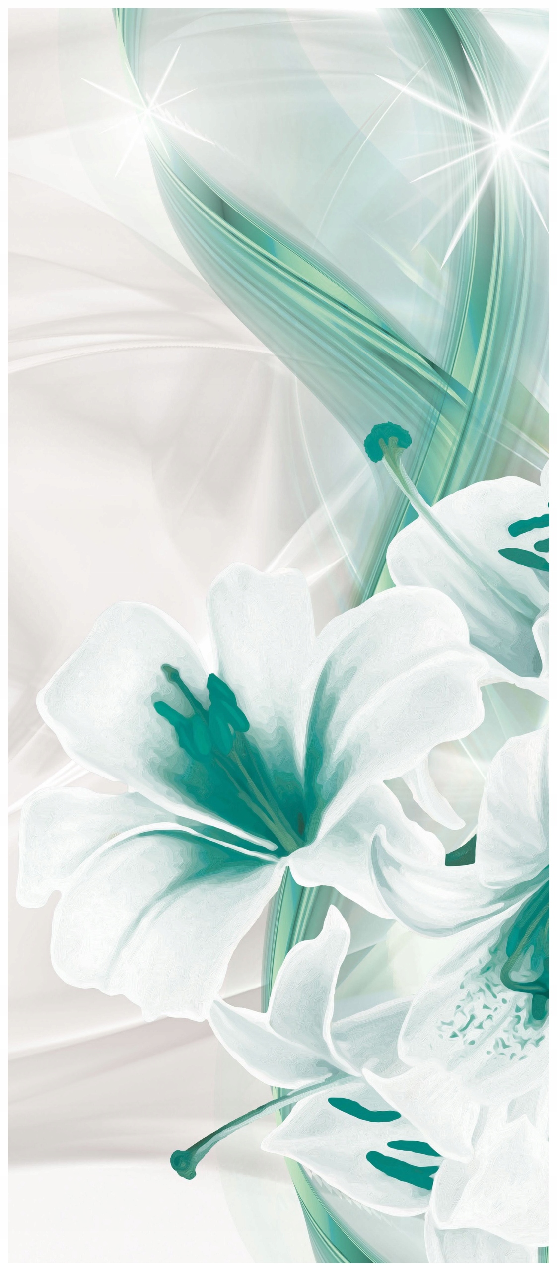 Samolepka Fototapeta Lilie Abstrakt Minimalismus Elegance 91x211