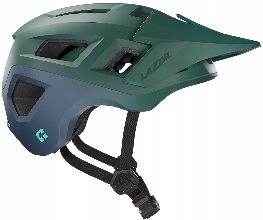 Cyklistická přilba Lazer Coyote KinetiCore vel. M 55-59 cm Matte Green Blue Enduro