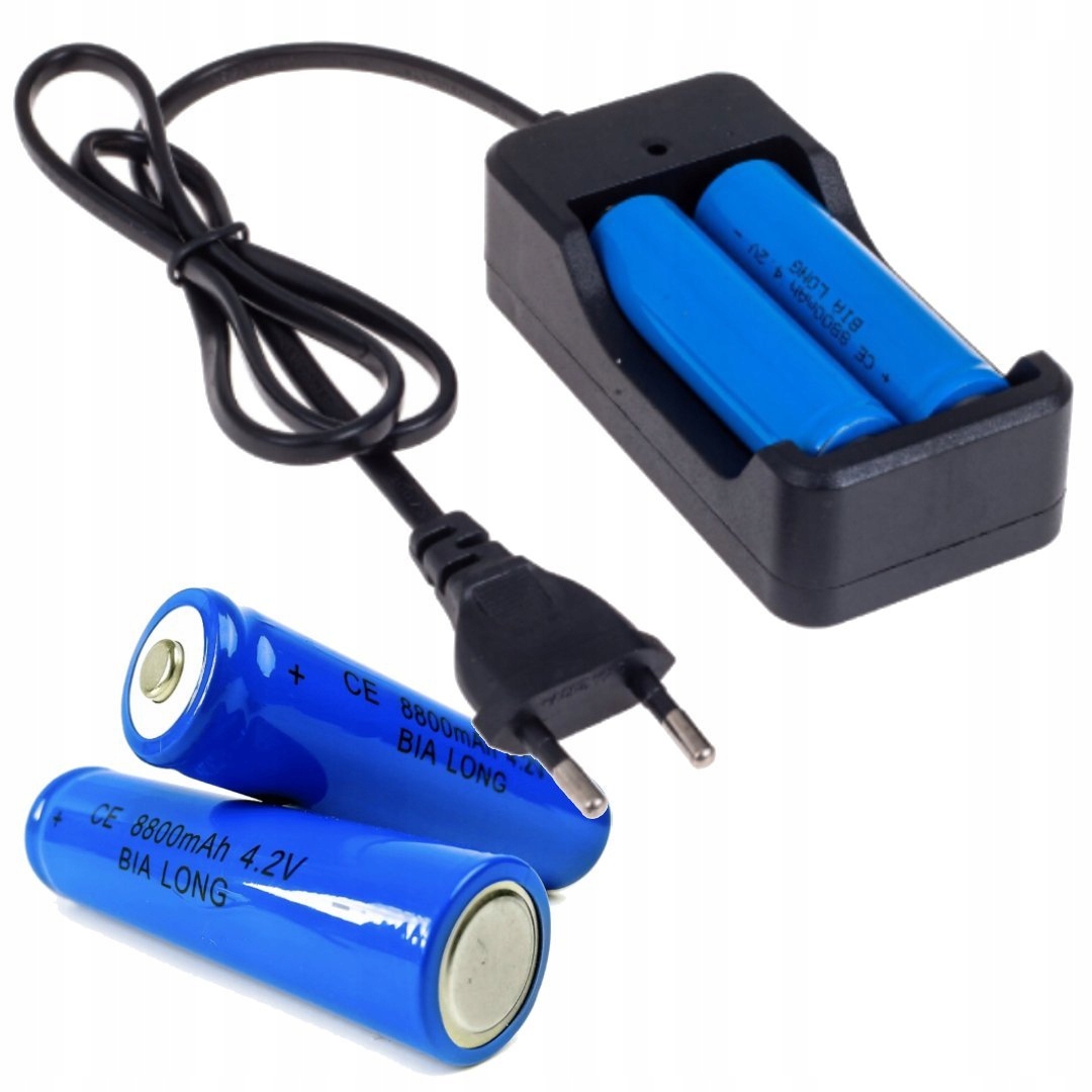 

Ładowarka Ogniw Baterii 18650 2 Akumulatory 6000