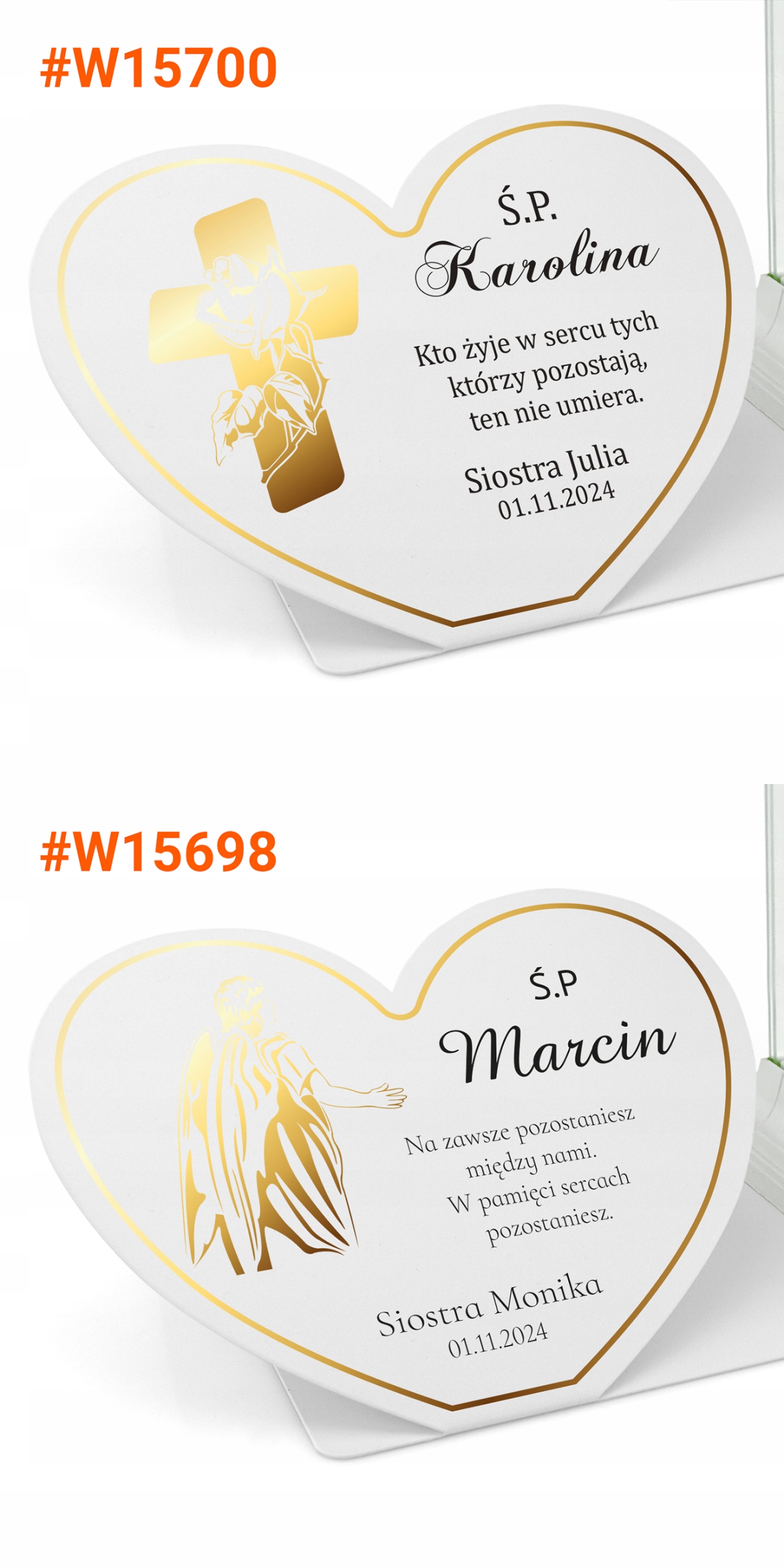 PERSONALIZOWANA PODSTAWKA NA GRÓB ZE ZNICZEM STATUETKA NA NAGROBEK XXL Materiał inny