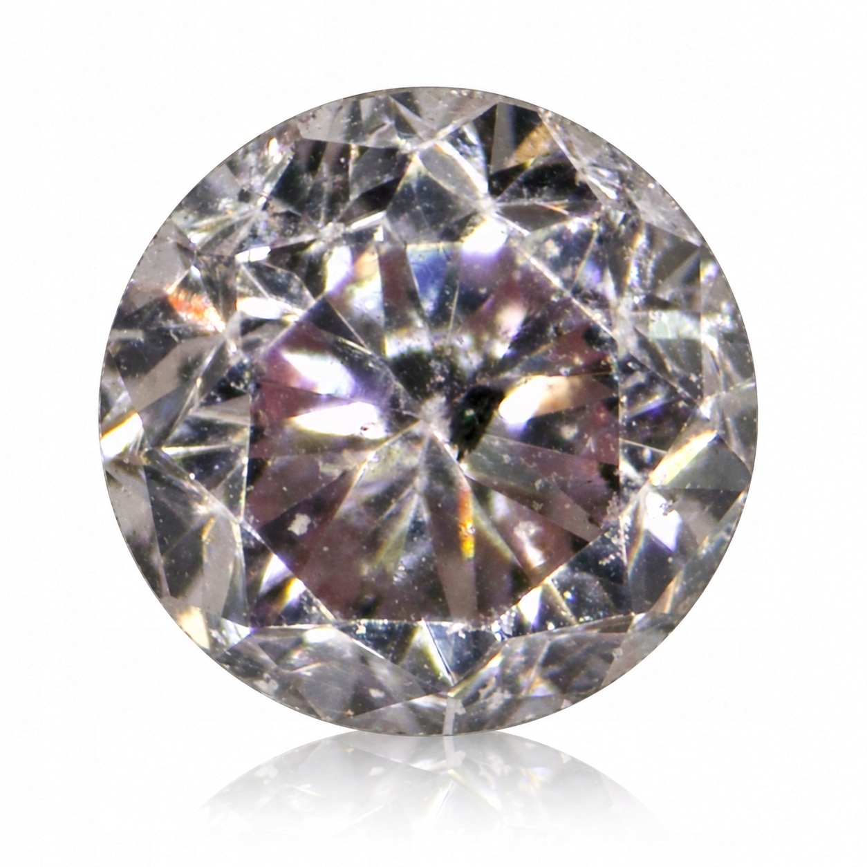 Přírodní diamant <0.01 ct Růžový SI1 Briliant certifikát Wbd