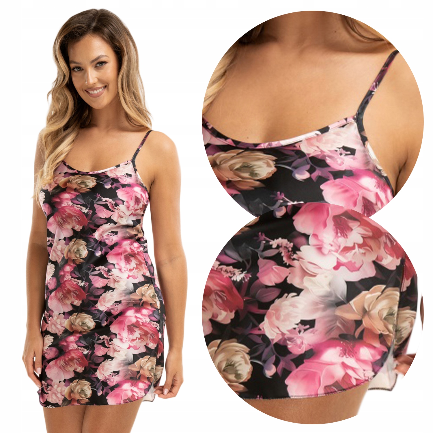 Unikát Telma tričko noční květy na ramínka S