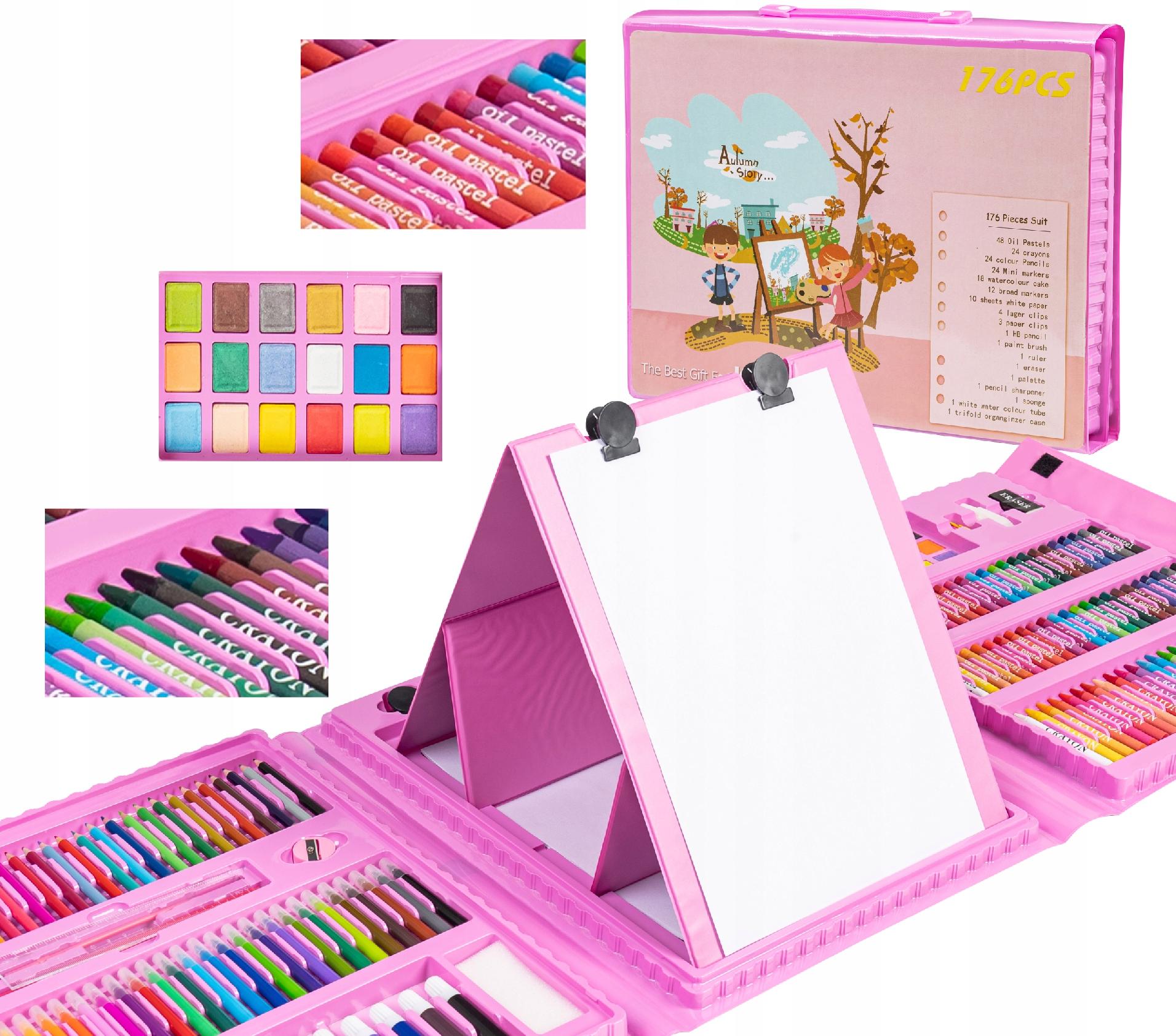 

Wielki Zestaw Plastyczny Do Malowania Walizka 176