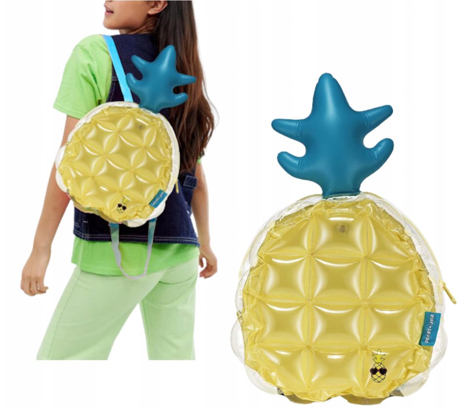 PLECAK DMUCHANY PLAŻOWY ANANAS ORGANIZER TORBA