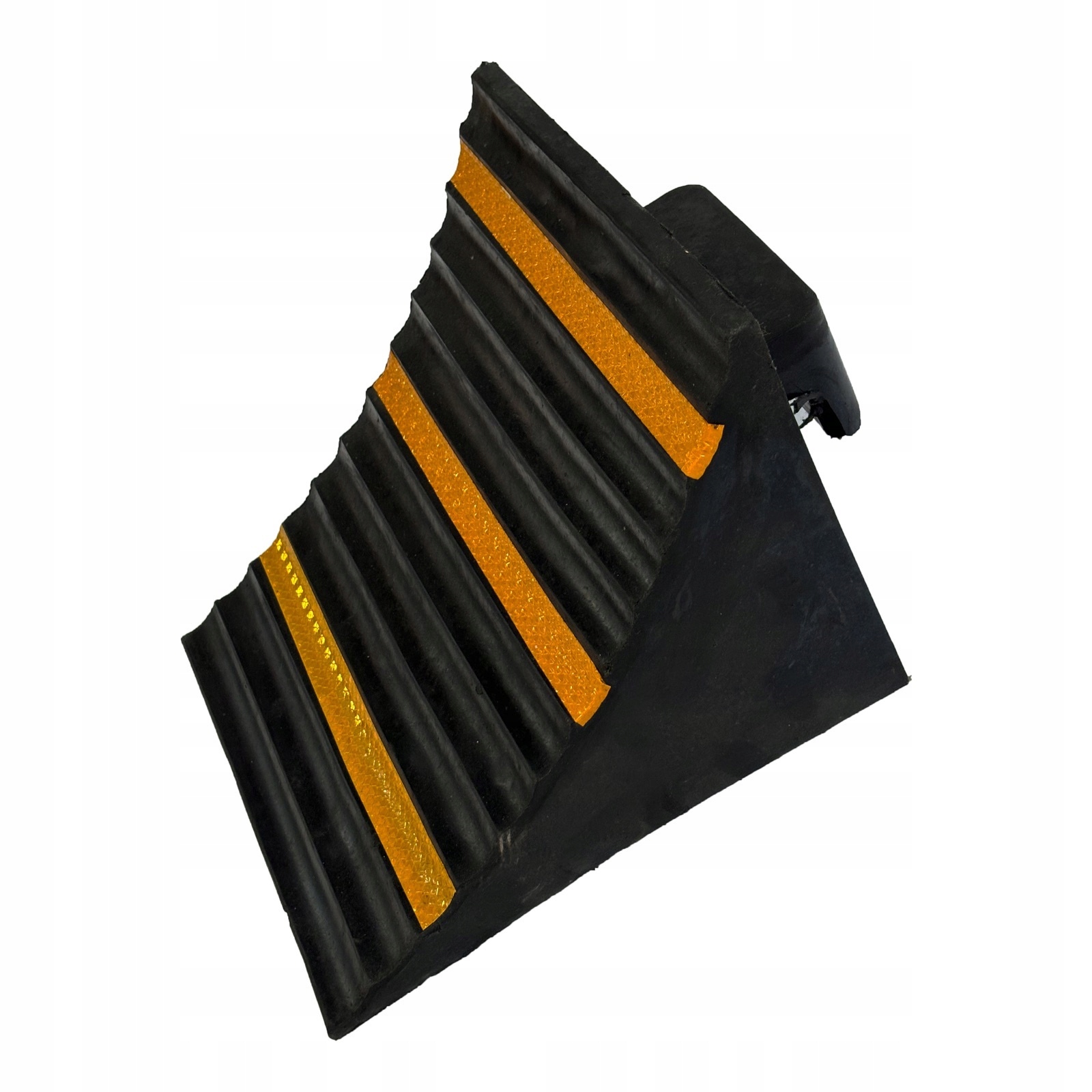 Gumový klin pod kolesá 250 mm x 250 mm x 190 mm